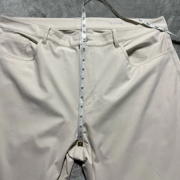 G/Fore 5 Pocket 4-Way Stretch Straight Leg Golf Pant Men's 38x28 Stone Beige